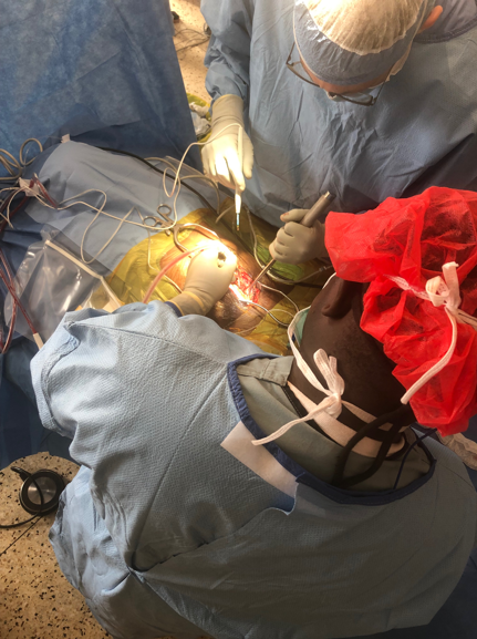 Dr-Kayanja-First-Surgery-OverHead-Shot-Uganda-Spine-Surgery-Mission-2019-day5