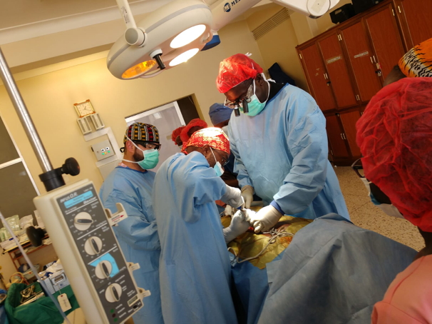 Dr-Kayanja-in-surgery-Uganda-Spine-Surgery-Mission-2019-Day6