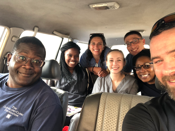Dr-Mark-Kayanja-and-the-Uganda-Spine-Surgery-Mission-Team-Driving-To-The-Hospital-Day3-2019