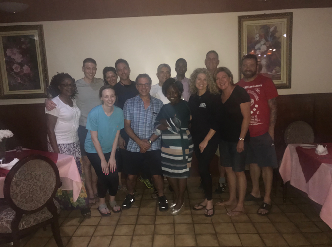 Group-Photo-At-Dinner-Uganda-Spine-Surgery-Mission-2019-Day12