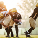 Football team with contact