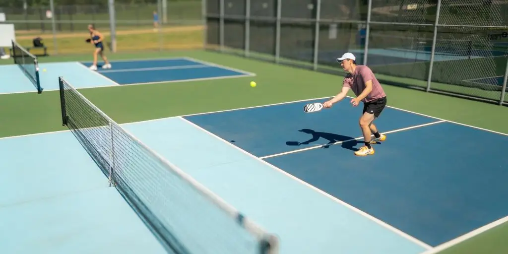 Dr. Jon Ahn playing pickleball