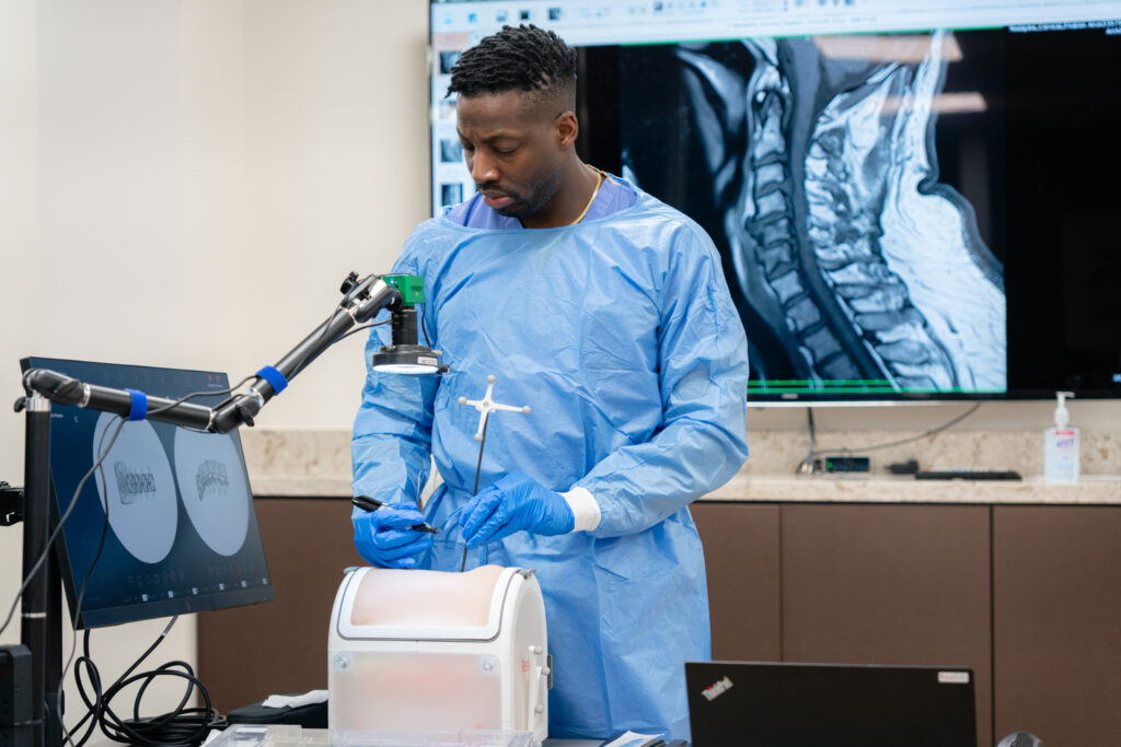 Physician training in Simulated Surgery Lab 