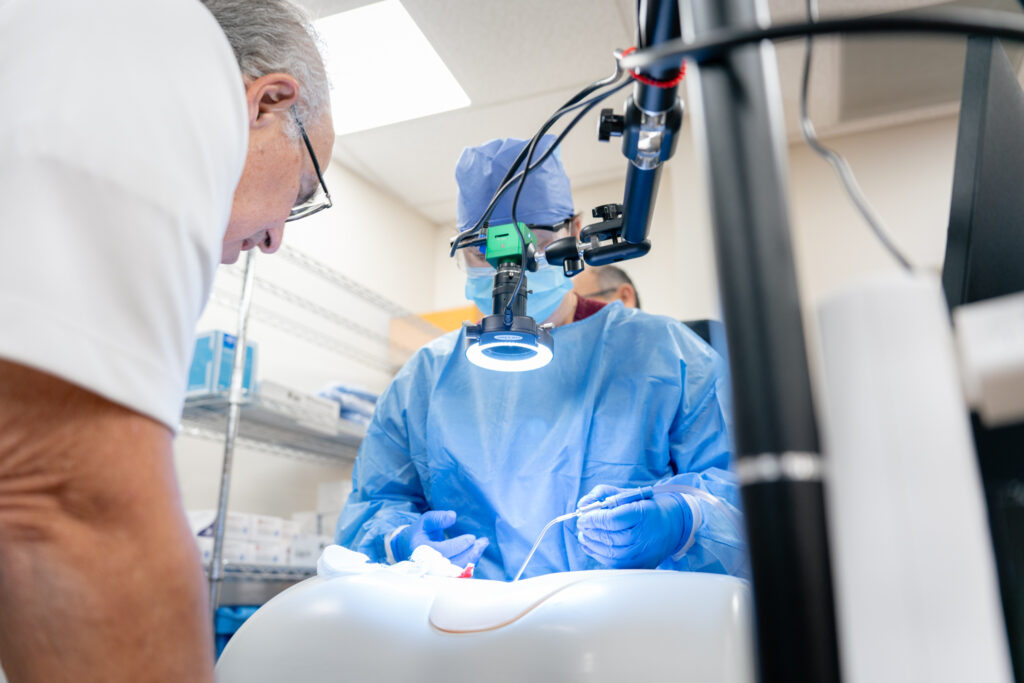 Physicians Training in Simulated Surgery Lab 