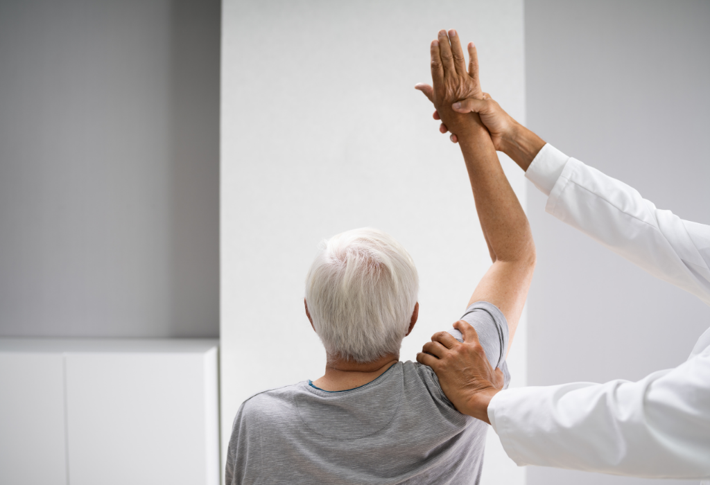 Increasing arm strength with patient