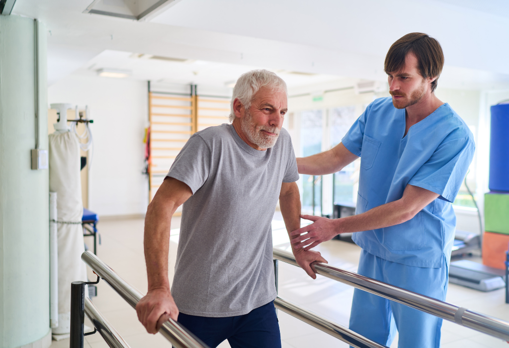 Texas Back Institute Patient in Physical Therapy